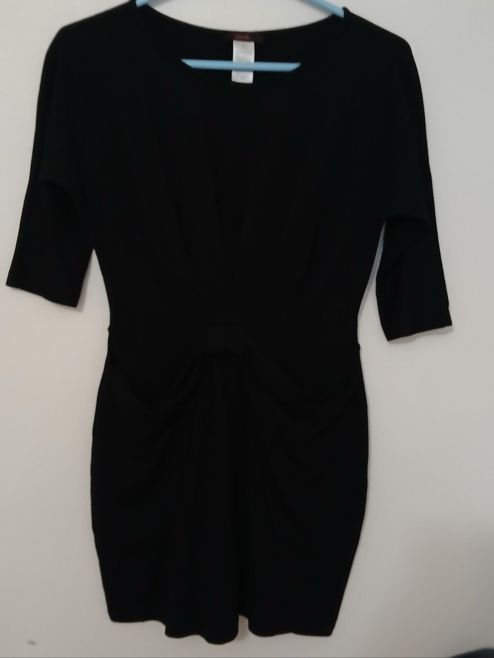 mark. Black Short Sleeve Sheath Dress